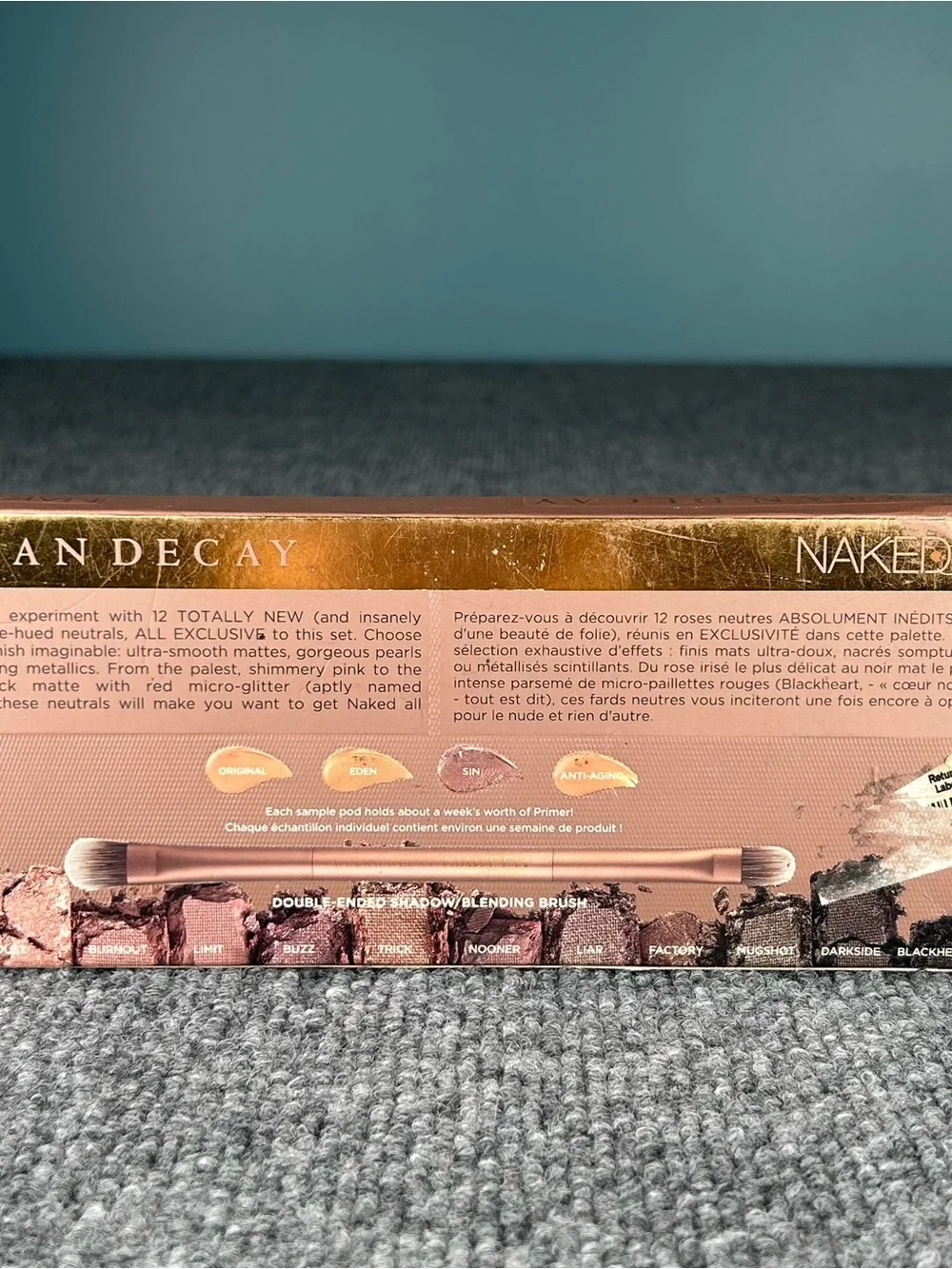 Urban Decay Naked 3 Eyeshadow Palette 12 Rose Neutral Shades ~New in Damaged Box
